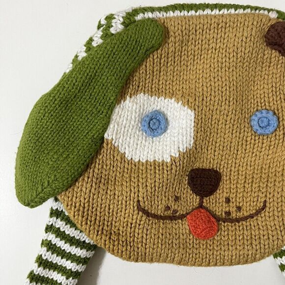 Blabla Kids Knit Puppy Dog Mini Small Backpack Bag Cotton - Picture 3 of 13